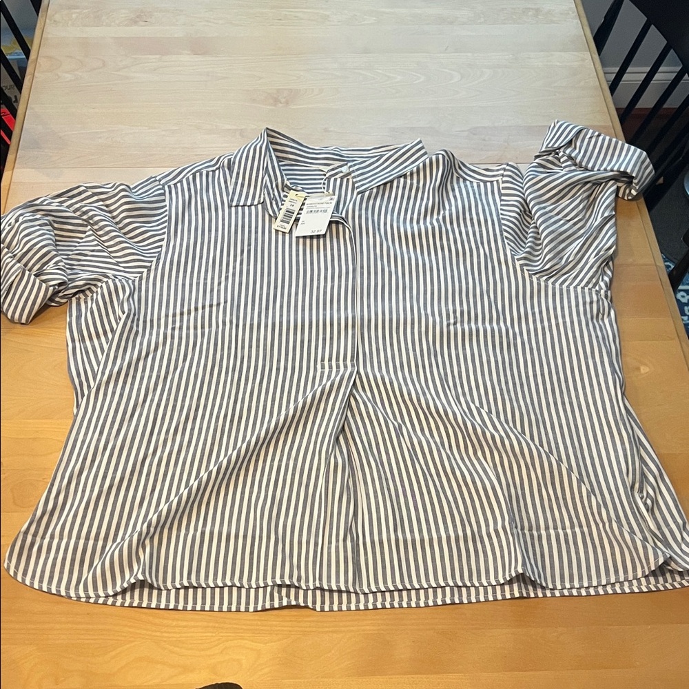 Max studio striped shirt nwt 3x Nordstrom rack